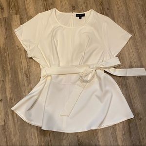 Off-White Peplum Blouse